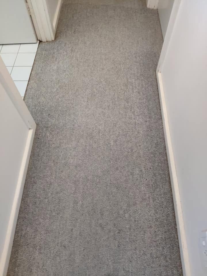 Upholstery cleaning on a fabric sofa
